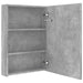 Dulap de baie cu oglindă și LED, gri beton, 50x13x70 cm - WALTI WALTI