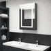 Dulap de baie cu oglindă și LED, gri, 50x13x70 cm - WALTI WALTI