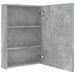 Dulap de baie cu oglindă și LED, gri beton, 50x13x70 cm - WALTI WALTI