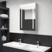 Dulap de baie cu oglindă și LED, gri beton, 50x13x70 cm - WALTI WALTI