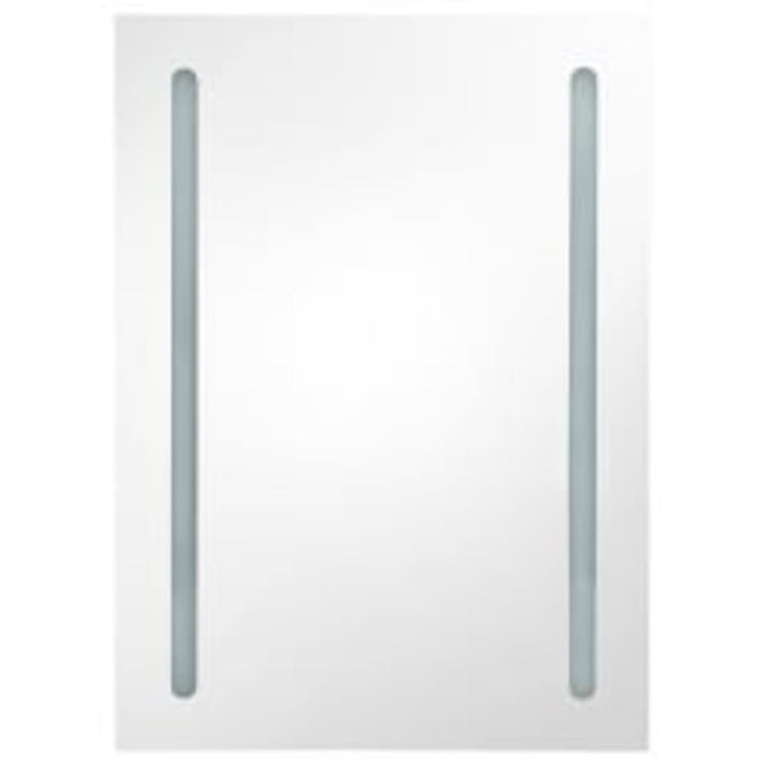 Dulap de baie cu oglindă și LED, stejar, 50x13x70 cm - WALTI WALTI