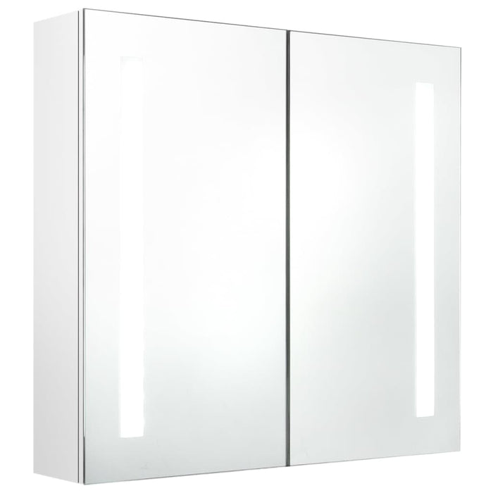 Dulap de baie cu oglindă și LED alb strălucitor 62x14x60 cm WALTI