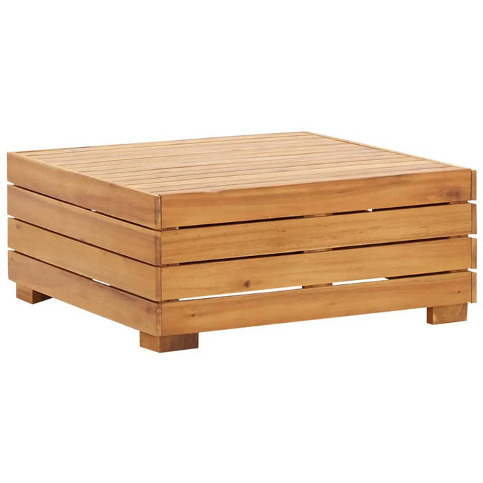 Set masă de grădină&suport picioare cu pernă, lemn masiv acacia - WALTI WALTI