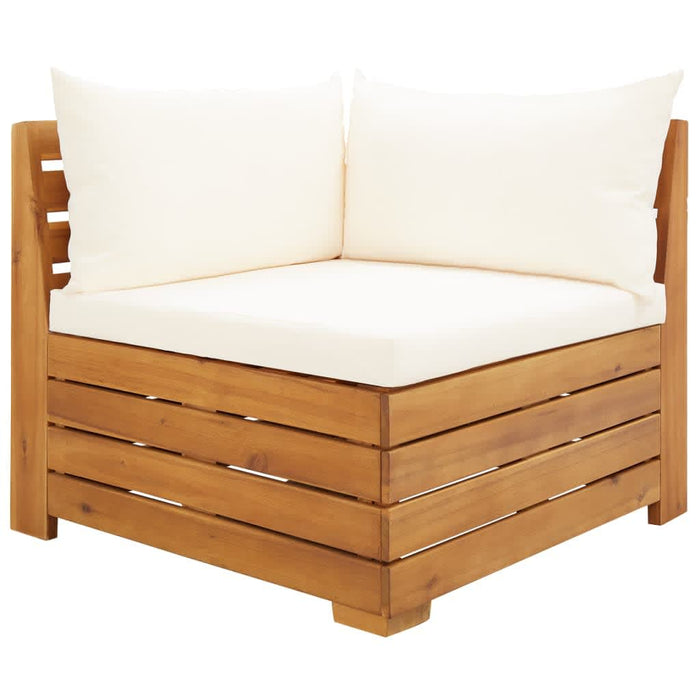 Set mobilier grădină cu perne, 2 piese, lemn masiv de acacia - WALTI WALTI