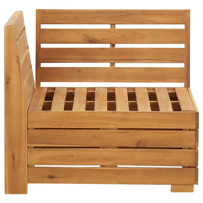 Set mobilier grădină cu perne, 2 piese, lemn masiv de acacia - WALTI WALTI
