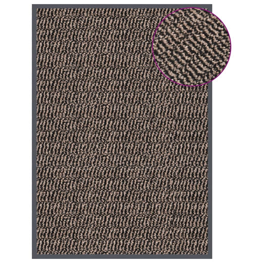 Covoraș de intrare cu smocuri, maro închis, 40x60 cm - WALTI WALTI