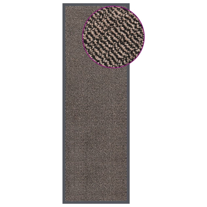 Covoraș de intrare cu smocuri, maro închis, 60x180 cm - WALTI WALTI