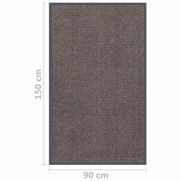 Covoraș de intrare cu smocuri, maro închis, 90x150 cm - WALTI WALTI