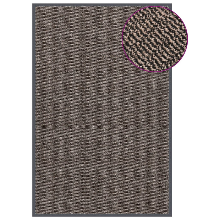 Covoraș de intrare cu smocuri, maro închis, 120x180 cm - WALTI WALTI