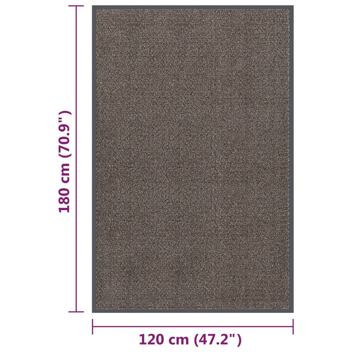 Covoraș de intrare cu smocuri, maro închis, 120x180 cm - WALTI WALTI