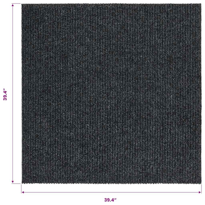 Covor traversă de captare a murdăriei, antracit, 100x100 cm - WALTI WALTI