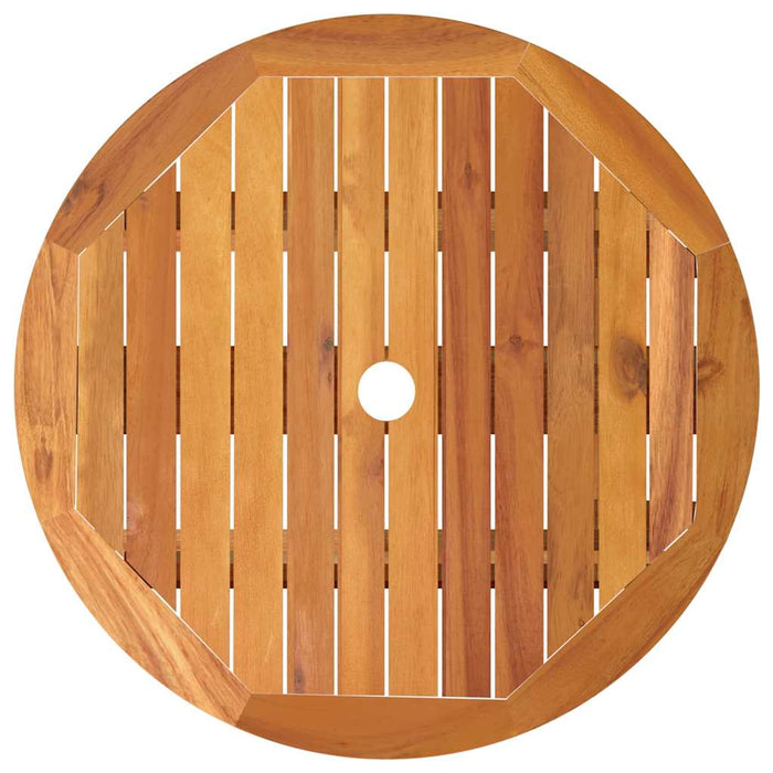 Masă de grădină pliabilă, Ø60x75 cm, lemn masiv eucalipt - WALTI WALTI