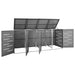 Magazie pentru patru pubele 276,5x77,5x112,5 cm oțel inoxidabil - WALTI WALTI