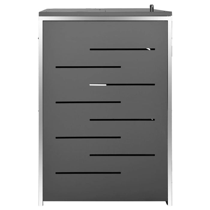 Magazie pentru patru pubele 276,5x77,5x112,5 cm oțel inoxidabil - WALTI WALTI