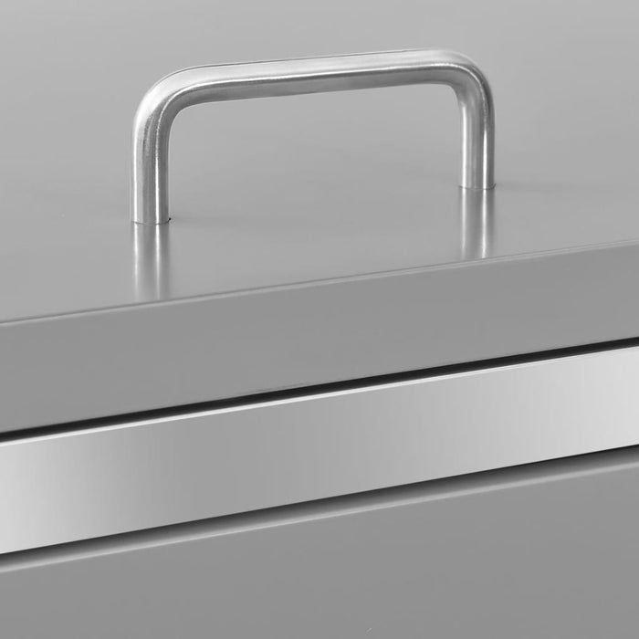Magazie pentru trei pubele, 207x77,5x112,5 cm, oțel inoxidabil - WALTI WALTI