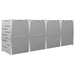 Magazie pentru patru pubele 276,5x77,5x112,5 cm oțel inoxidabil - WALTI WALTI