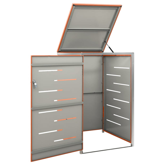 Magazie pentru pubelă unică, 69x77,5x112,5 cm, oțel inoxidabil - WALTI WALTI