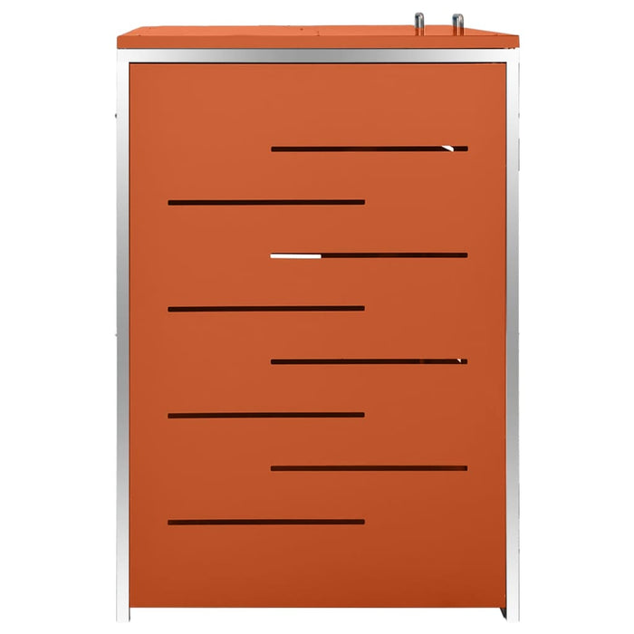 Magazie pentru două pubele, 138x77,5x112,5 cm, oțel inoxidabil - WALTI WALTI