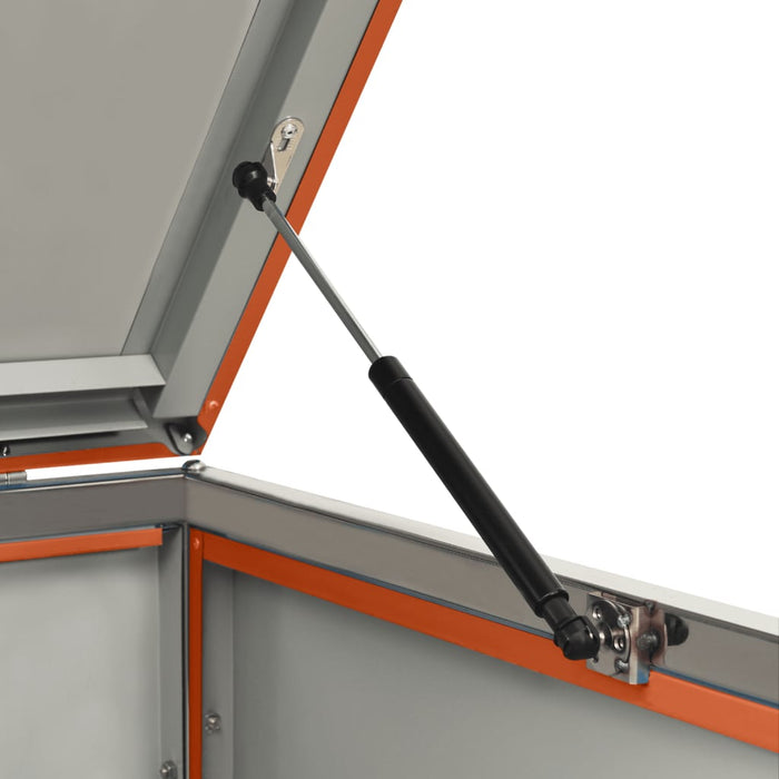 Magazie pentru patru pubele 276,5x77,5x112,5 cm oțel inoxidabil - WALTI WALTI