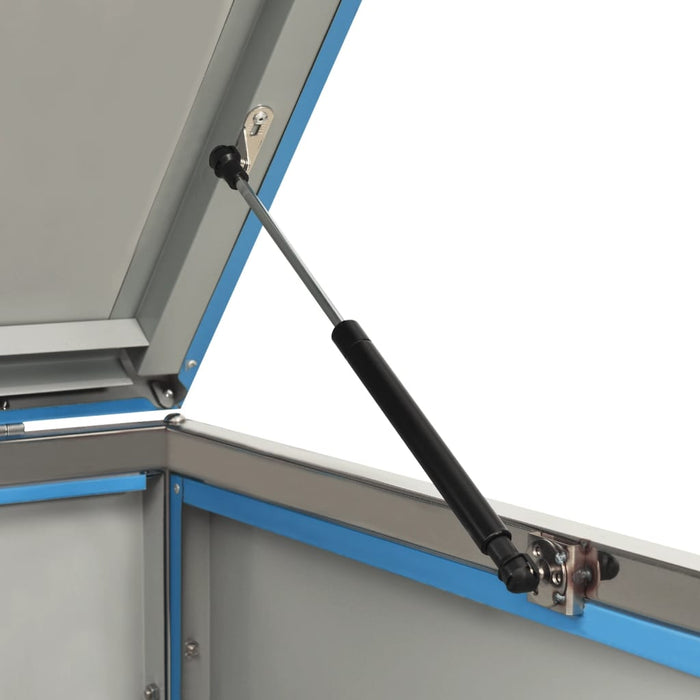 Magazie pentru patru pubele 276,5x77,5x112,5 cm oțel inoxidabil - WALTI WALTI