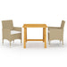 Set mobilier de grădină, 3 piese, bej - WALTI WALTI