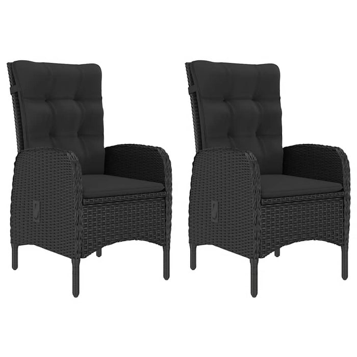Set mobilier de grădină, 3 piese, negru - WALTI WALTI