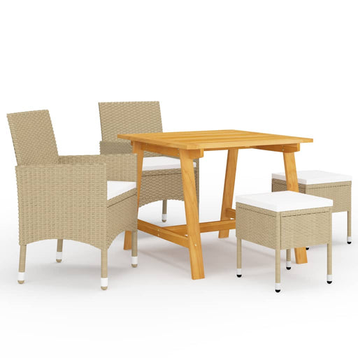 Set mobilier de grădină, 5 piese, bej - WALTI WALTI