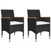 Set mobilier de grădină, 5 piese, negru - WALTI WALTI
