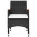 Set mobilier de grădină, 5 piese, negru - WALTI WALTI