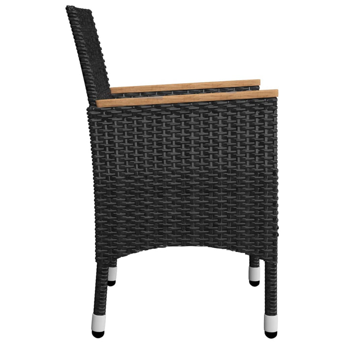 Set mobilier de grădină, 5 piese, negru - WALTI WALTI