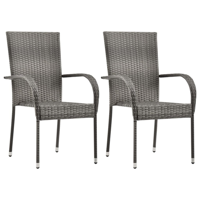 Set mobilier de grădină, 3 piese, gri WALTI