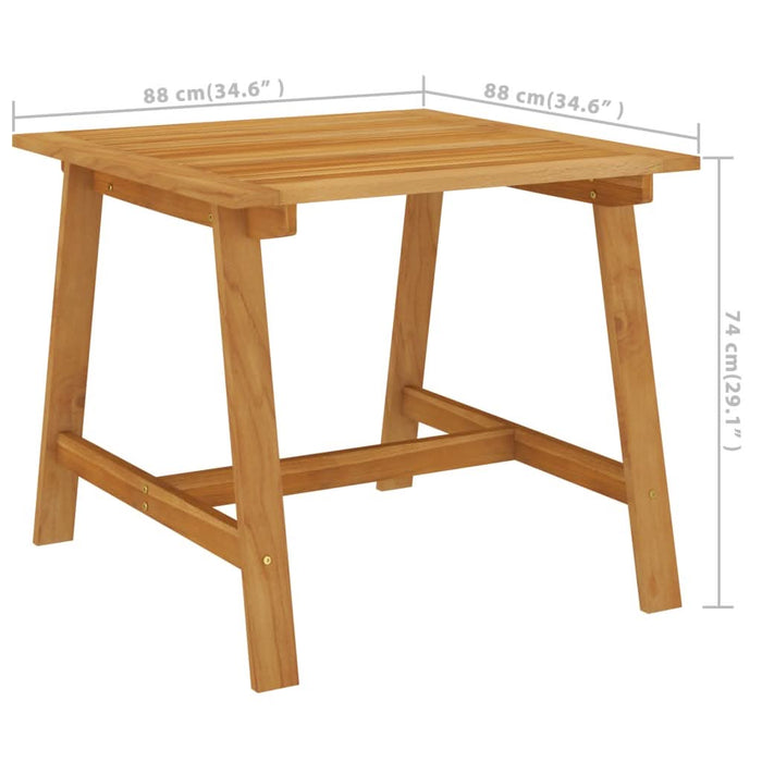 Set de masă pentru grădină, 3 piese, maro - WALTI WALTI