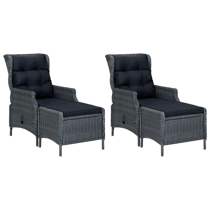 Set mobilier de grădină, 5 piese, gri închis - WALTI WALTI