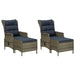 Set mobilier de grădină, 5 piese, maro - WALTI WALTI