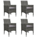 Set mobilier de grădină, 5 piese, gri - WALTI WALTI