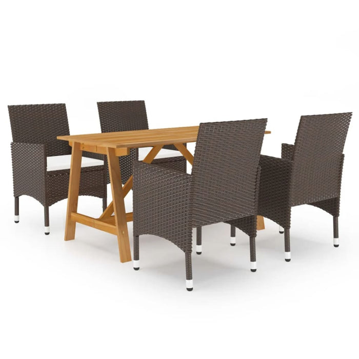 Set mobilier de grădină, 5 piese, maro - WALTI WALTI
