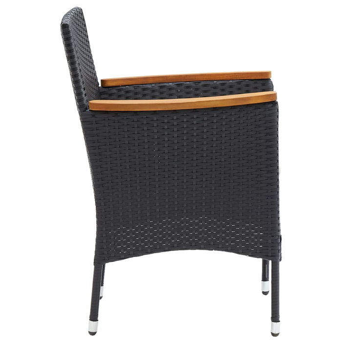 Set mobilier de grădină, 5 piese, negru - WALTI WALTI