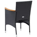 Set mobilier de grădină, 5 piese, negru - WALTI WALTI