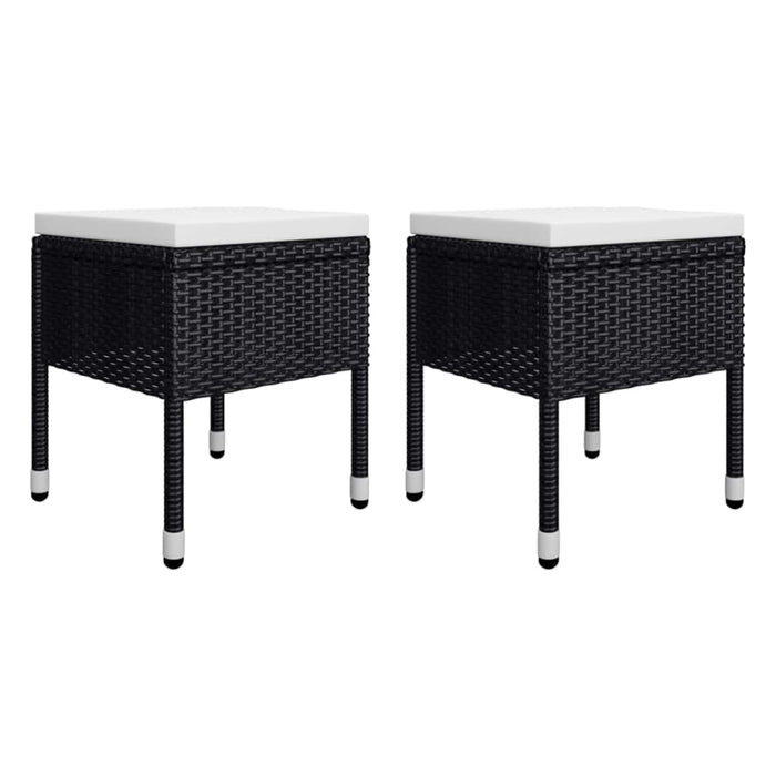 Set de masă pentru grădină, 5 piese, negru WALTI