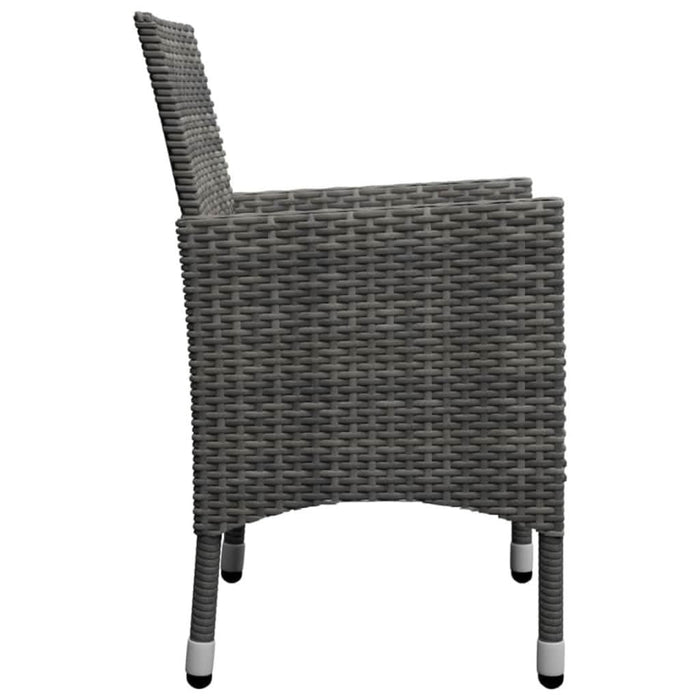 Set de masă pentru grădină, 5 piese, gri - WALTI WALTI