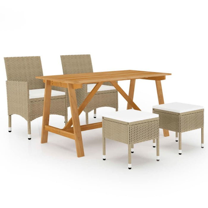 Set mobilier de grădină, 5 piese, bej - WALTI WALTI