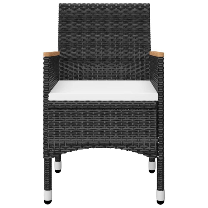 Set mobilier de grădină, 5 piese, negru WALTI