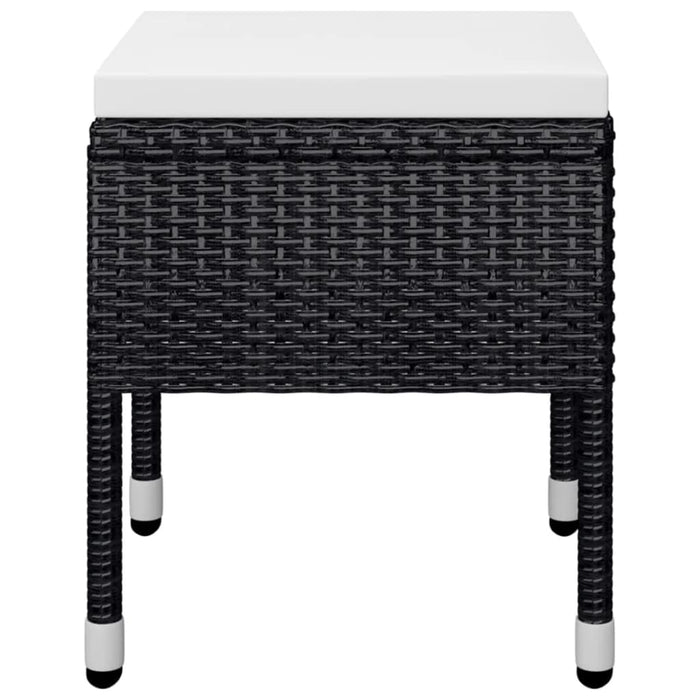 Set mobilier de grădină, 5 piese, negru WALTI