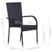 Set mobilier de grădină, 5 piese, negru - WALTI WALTI