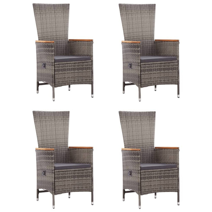 Set de masă pentru grădină, 5 piese, gri - WALTI WALTI