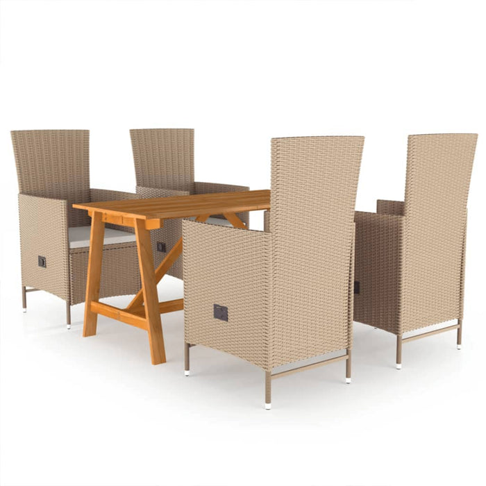 Set mobilier de grădină, 5 piese, bej - WALTI WALTI