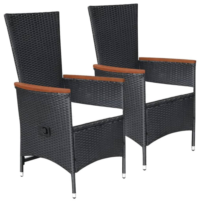 Set de masă pentru grădină, 5 piese, negru - WALTI WALTI