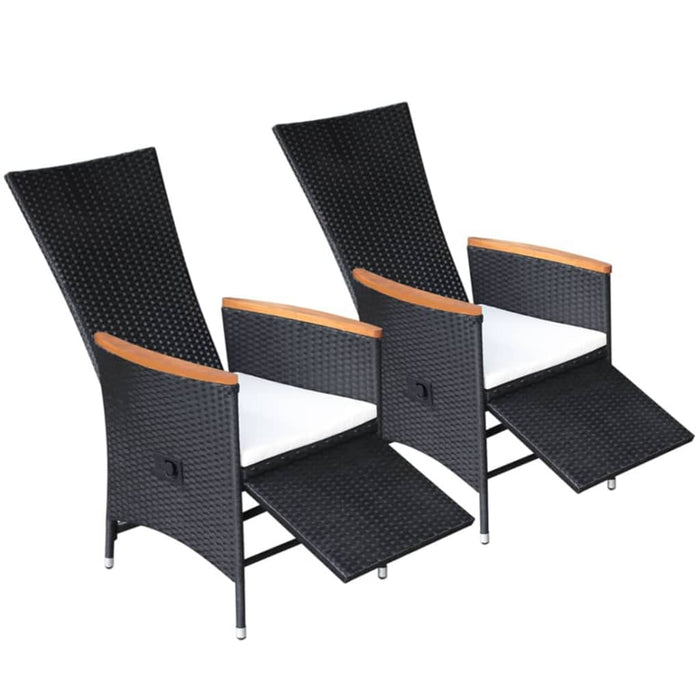 Set de masă pentru grădină, 5 piese, negru - WALTI WALTI