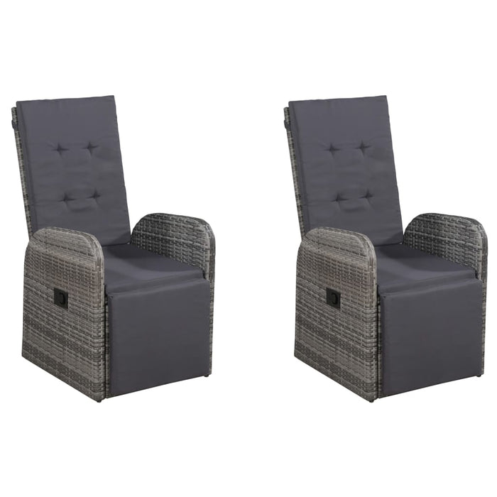 Set de masă pentru grădină, 5 piese, gri WALTI