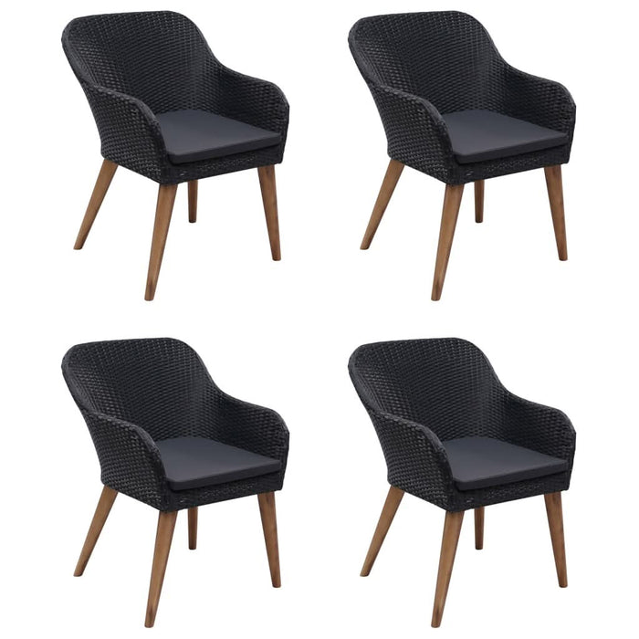 Set mobilier de grădină, 5 piese, negru - WALTI WALTI